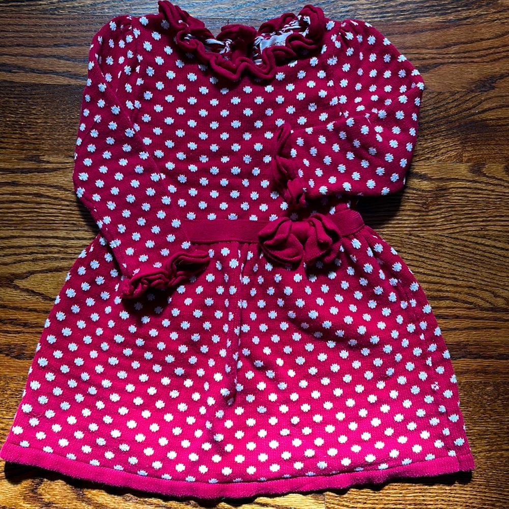 Savannah toddler girls sweater dress, size 4 (S)
